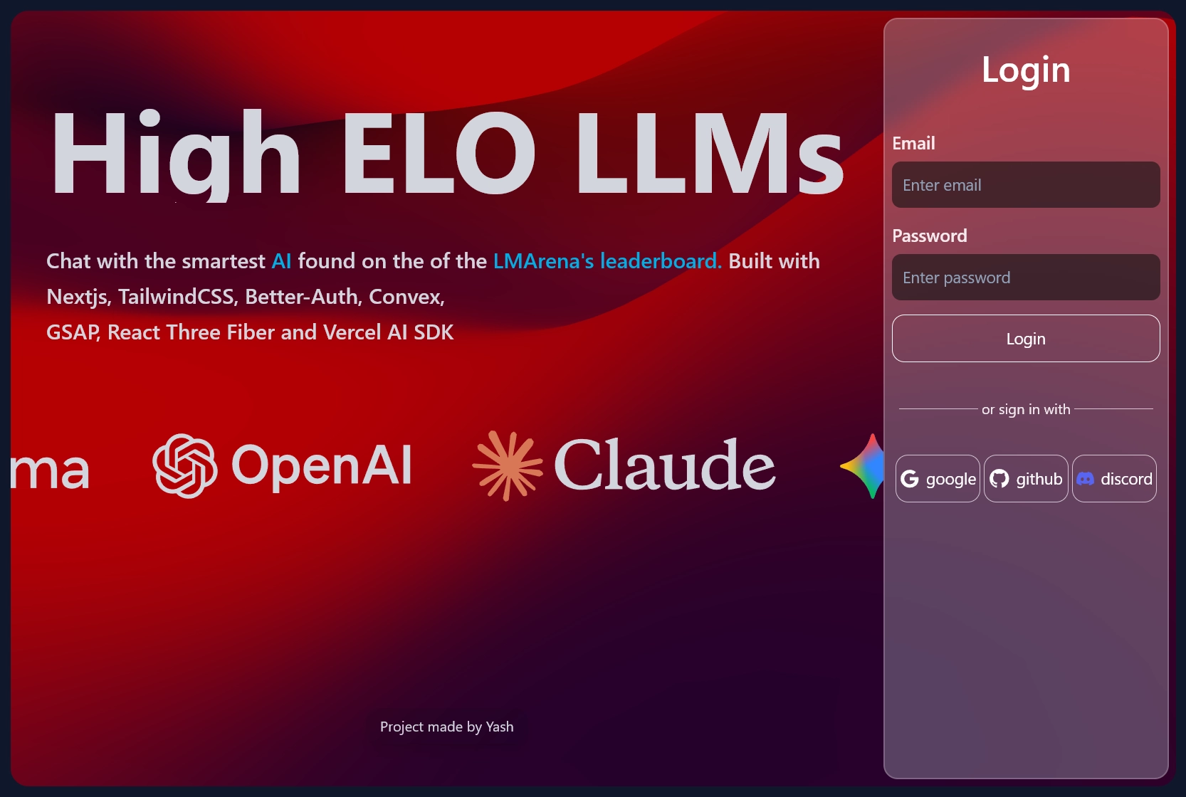 High Elo LLMs screenshot