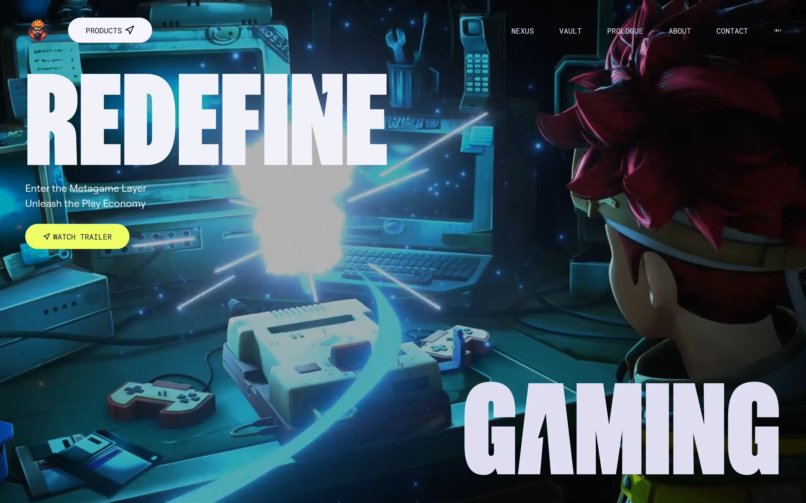 Awwwards Gaming site  screenshot